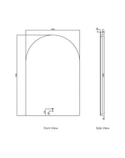 LED Archie Frameless Mirror 1500(H)x1000(W) - FIL Kitchen Bathroom