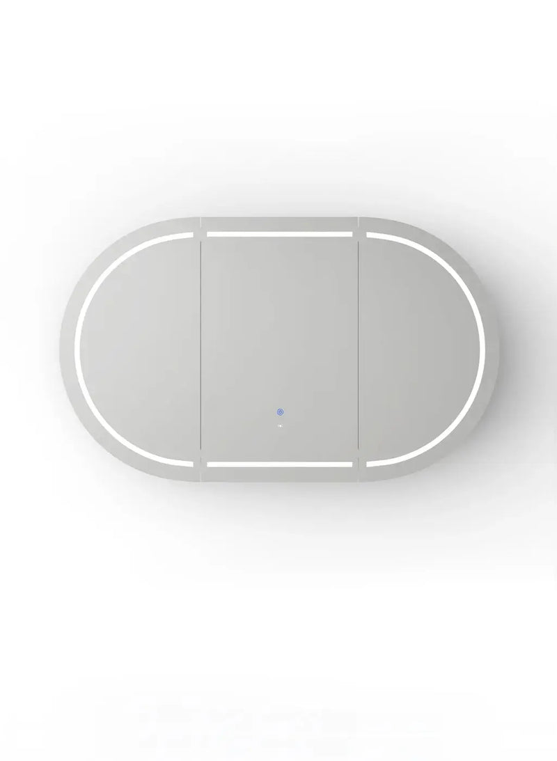 LED Bondi Shaving Cabinet Natural Oak/White/Black Oak 1500(W)x900(H)mm - FIL Kitchen Bathroom