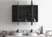 LED Bondi Shaving Cabinet Natural Oak/White/Black Oak 1500(W)x900(H)mm - FIL Kitchen Bathroom