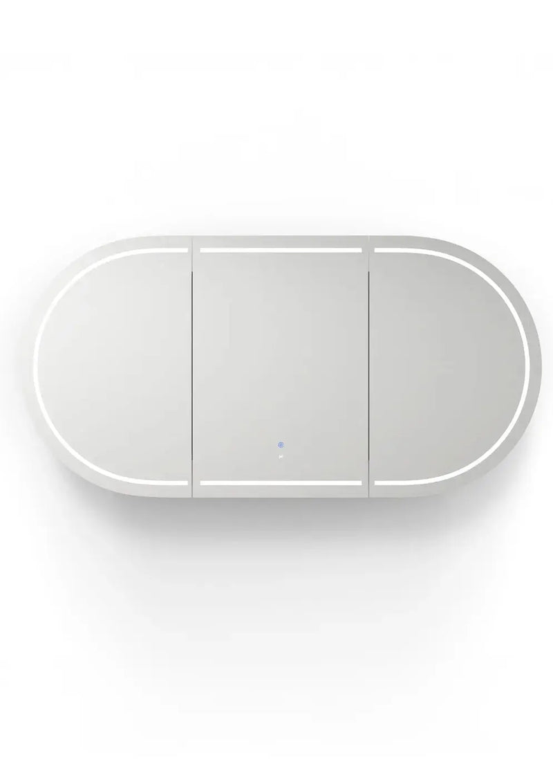 LED Bondi Shaving Cabinet Natural Oak/White/ Black Oak  1800(W)x900(H) - FIL Kitchen Bathroom