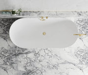 Attica Bondi Matte White Bath with Overflow 1500mm/1700mm - FIL Kitchen Bathroom