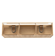 Byron Fluted Woodland Oak Double  Wall Hung Vanity 1800mm - FIL Kitchen Bathroom