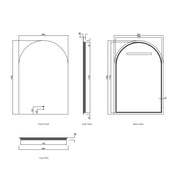 LED Archie Frameless Mirror 1200(H)x800(W) - FIL Kitchen Bathroom