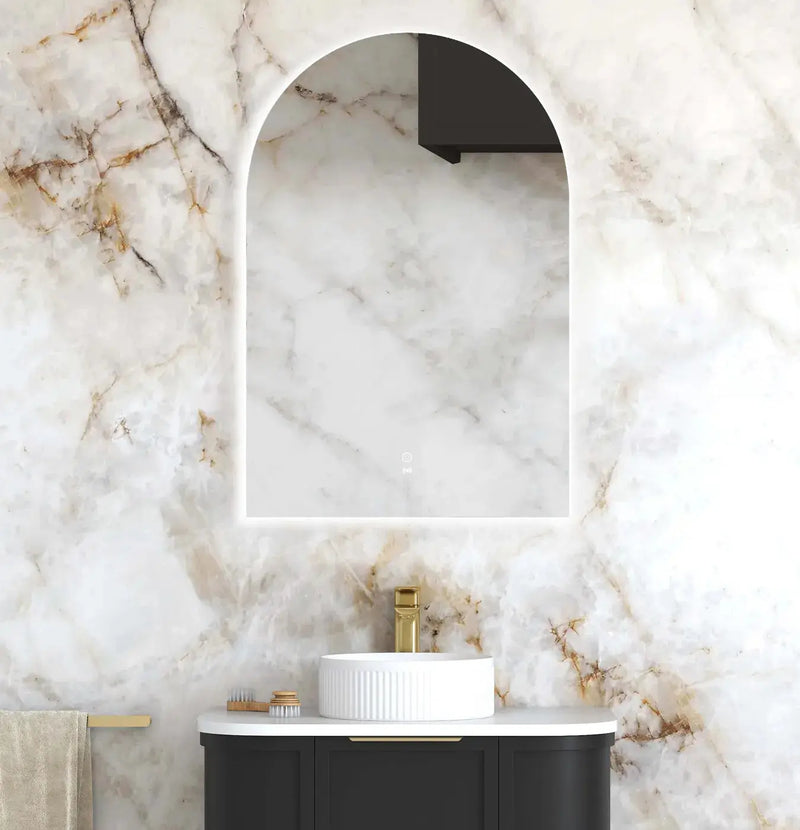 LED Archie Frameless Mirror 900(H)x600(W) - FIL Kitchen Bathroom
