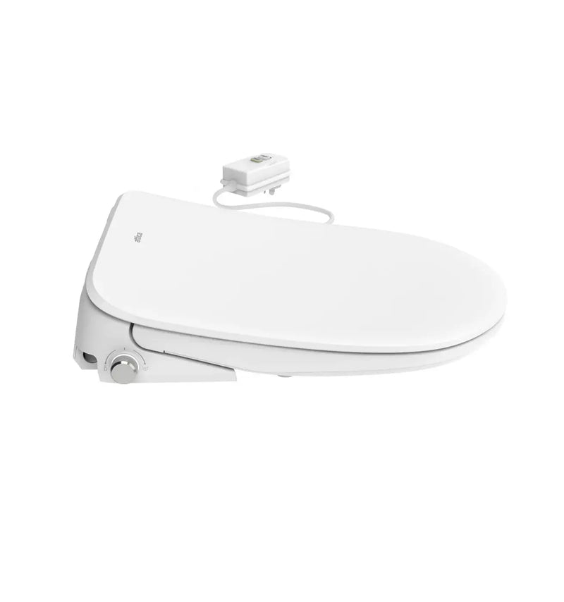 Attica Gaia Wellness Spa Smart Bidet Seat With Remote Control D-Shaped Gloss White - FIL Kitchen Bathroom