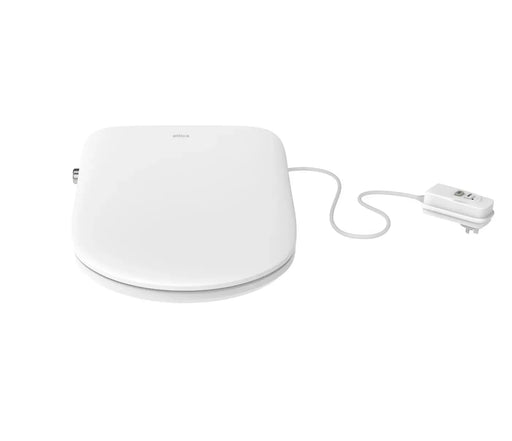 Attica Gaia Wellness Spa Smart Bidet Seat With Remote Control D-Shaped Gloss White - FIL Kitchen Bathroom