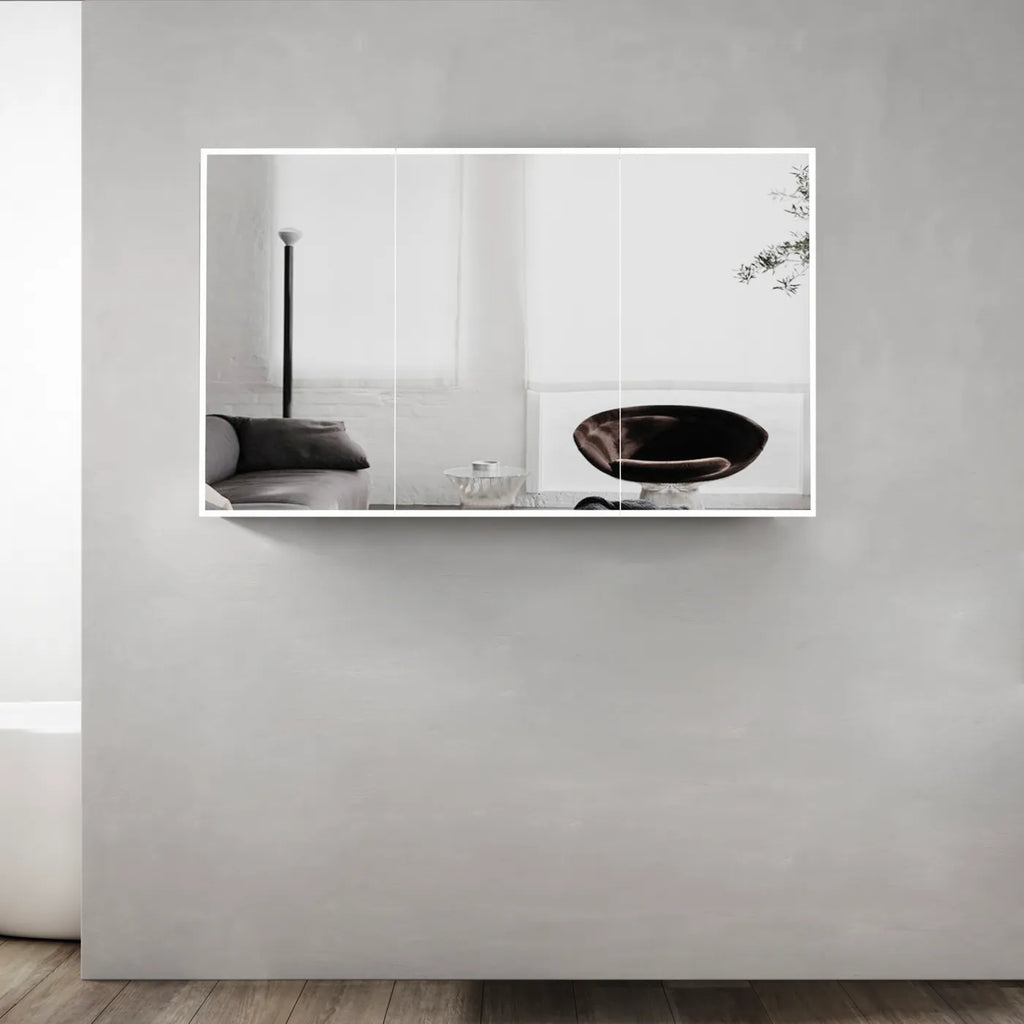 LED Moonlight Shaving Cabinet 3 Doors 1200x650mm