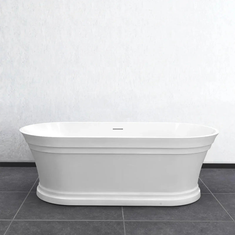 Hampton Freestanding Bathtub OF Gloss White 1500mm/1700mm - FIL Kitchen Bathroom
