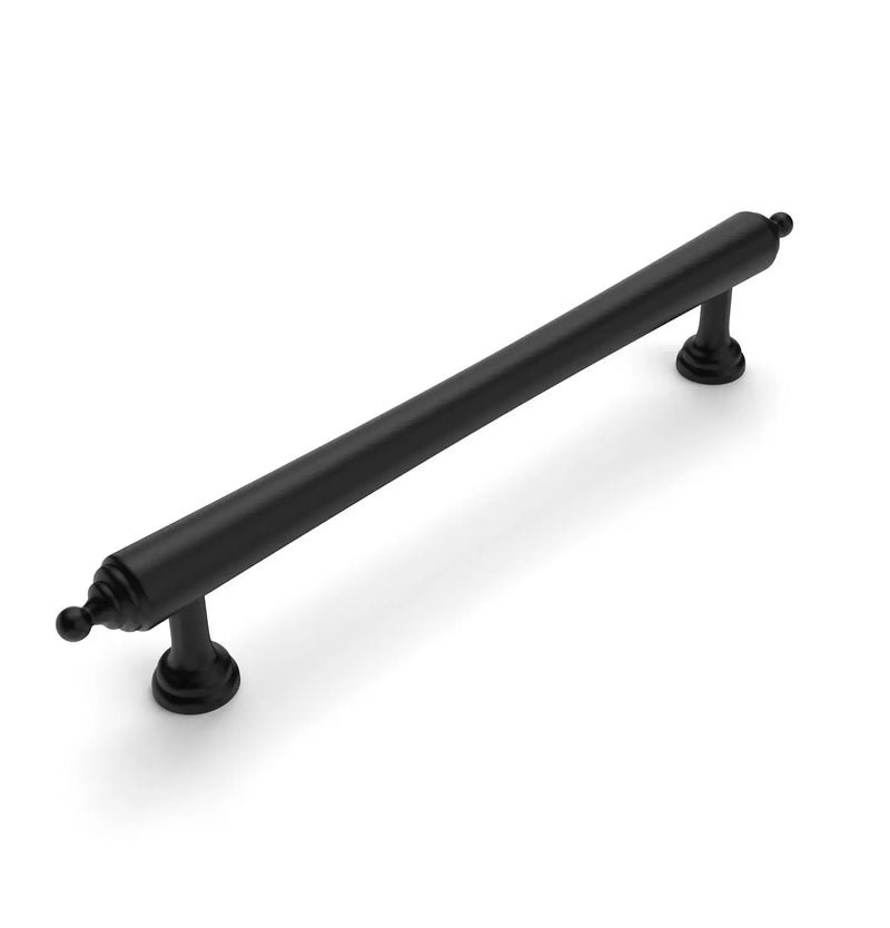 Otti Heirloom Solid Brass Cabinet Handle — 80/140/171/202/233mm, 5 Colours (HEHDL) — HEHDL128-BLK