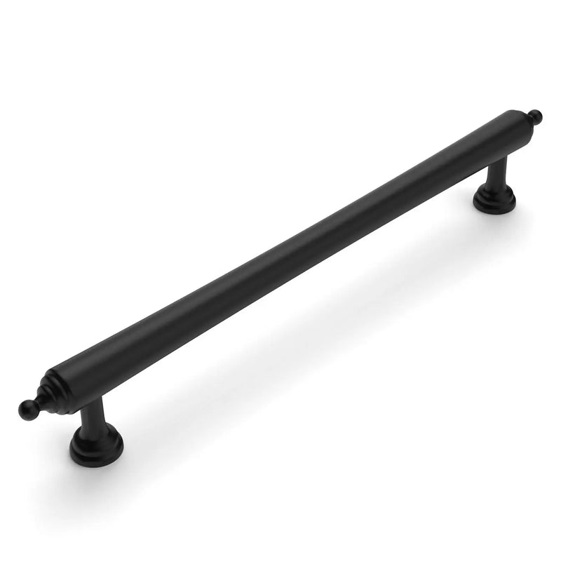 Otti Heirloom Solid Brass Cabinet Handle — 80/140/171/202/233mm, 5 Colours (HEHDL) — HEHDL160-BLK