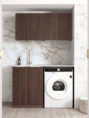 Havana Sable Walnut Laundry Kit 1305x600x2100 (Set-B) - FIL Kitchen Bathroom