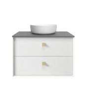SATIN WHITE BOSTON 750MM WALL HUNG VANITY FIL Kitchen Bathroom