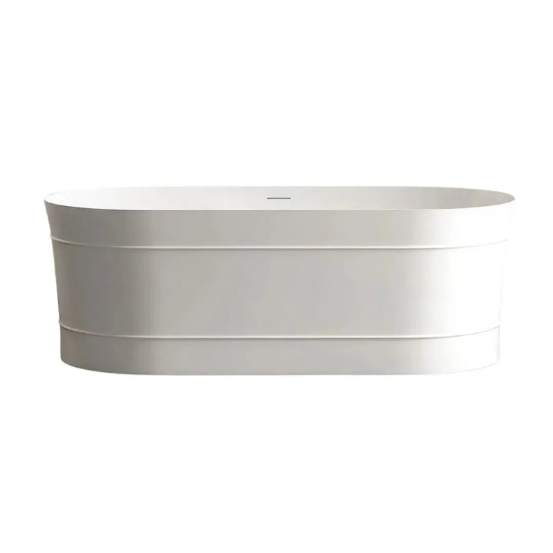 Attica Bondi Matte White Bath with Overflow 1500mm/1700mm - FIL Kitchen Bathroom