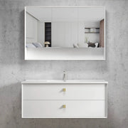 SATIN WHITE BOSTON 1200MM WALL HUNG VANITY FIL Kitchen Bathroom