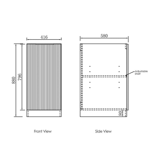 Havana Laundry 415 Sable Walnut Base Cabinet - FIL Kitchen Bathroom