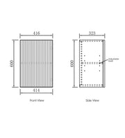 Havana Laundry 415 Sable Walnut Wall Cabinet - FIL Kitchen Bathroom