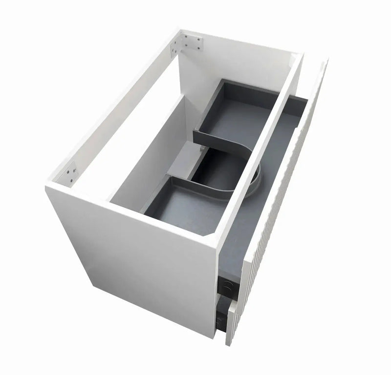 SATIN WHITE NOOSA 900MM WALL HUNG VANITY FIL Kitchen Bathroom