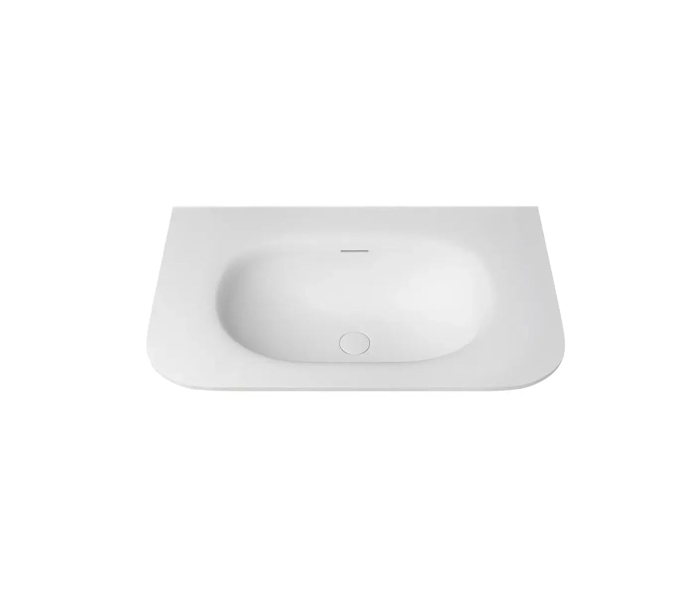 Chloe Silk Matte White Top with Basin Curve (750/900/1200/1500/1800mm) otti