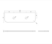 Bondi English Edge Sand Dune Top (600 mm/750mm/900mm/1200mm/1500mm/1800mm) - FIL Kitchen Bathroom
