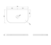 Bondi English Edge Sand Dune Top (600 mm/750mm/900mm/1200mm/1500mm/1800mm) - FIL Kitchen Bathroom
