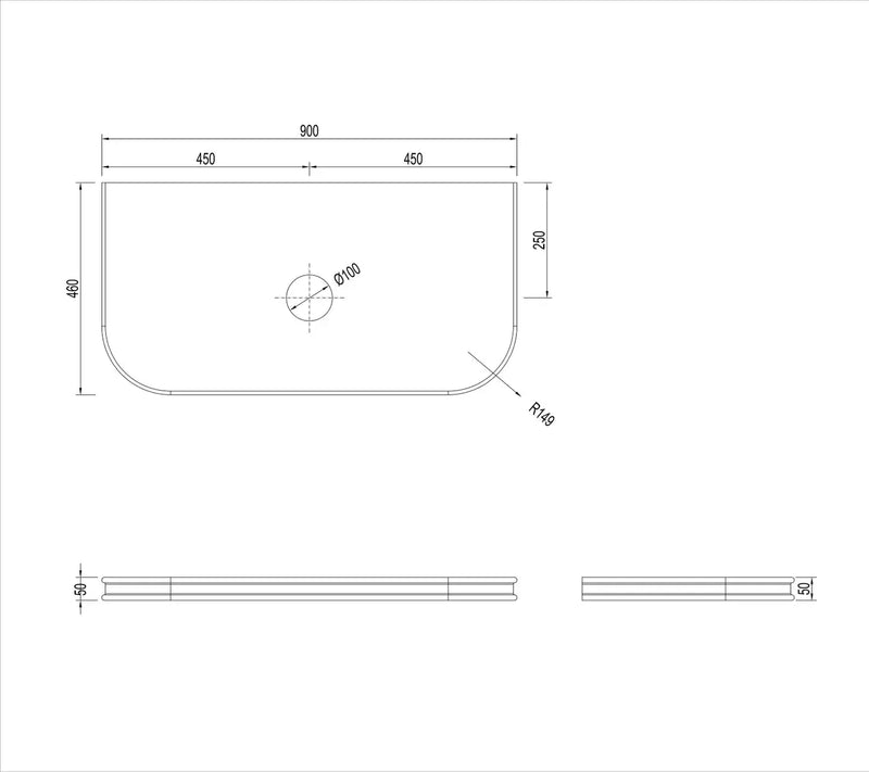 Bondi English Edge Sand Dune Top (600 mm/750mm/900mm/1200mm/1500mm/1800mm) - FIL Kitchen Bathroom