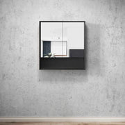 MARLO MATTE BLACK 750X800X150 SHAVING CABINET FIL Kitchen Bathroom