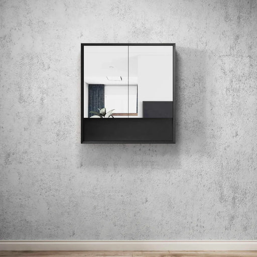 MARLO MATTE BLACK 750X800X150 SHAVING CABINET FIL Kitchen Bathroom