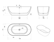 Attica Manolo Bath with Overflow otti