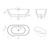 Attica Manolo Bath with Overflow otti
