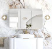 Newport 1200x750 White Shaving Cabinet - FIL Kitchen Bathroom