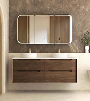 Byron 1500mm Sable Walnut Wall Hung Vanity otti