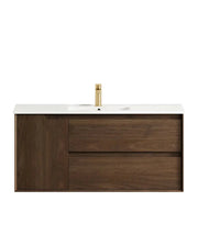 Byron 1200mm Sable Walnut Wall Hung Vanity otti