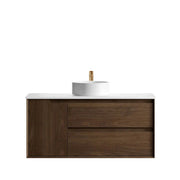 Byron 1200mm Sable Walnut Wall Hung Vanity otti