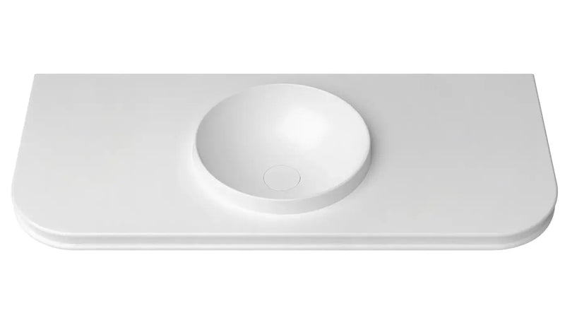 Havana English Edge Matte White with Round Basin Top otti