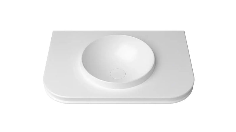 Havana English Edge Matte White with Round Basin Top otti