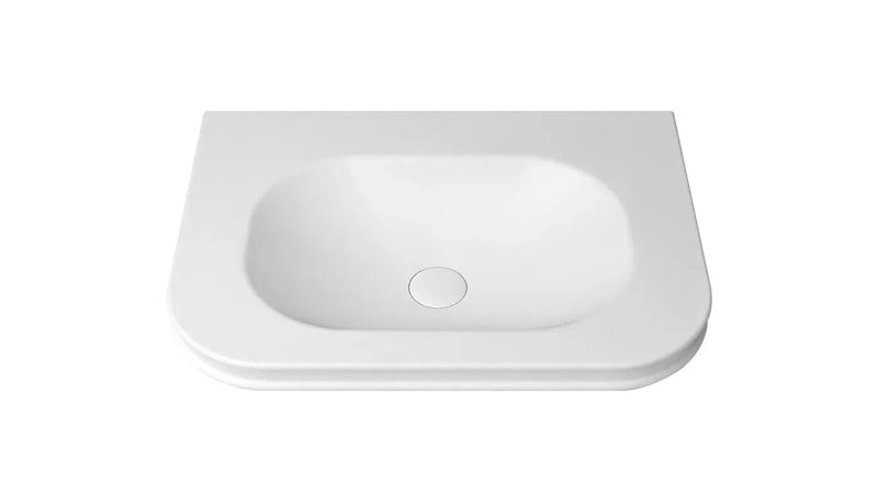 Havana English Edge Matte White with Soft Square Basin Top (600/750/900/1200/1500/1800mm)