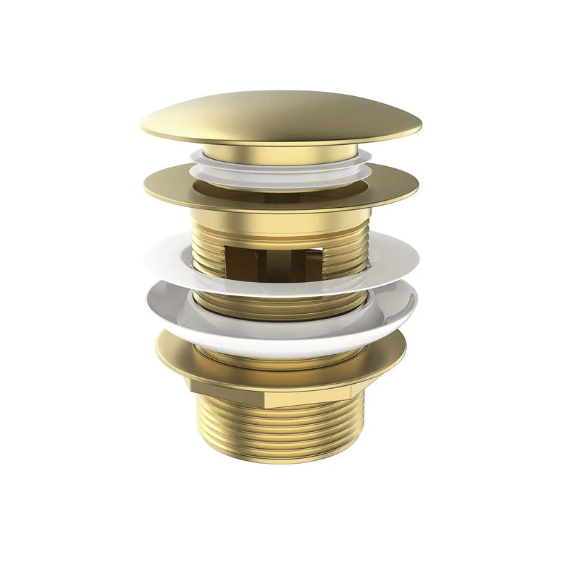 Otti Mushroom Bath Pull Out Popup Waste Overflow Brushed Gold (M40BG-OF)