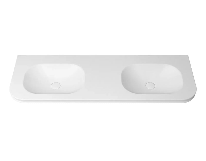 Havana English Edge Matte White with Soft Square Basin Top (600/750/900/1200/1500/1800mm)