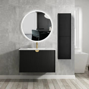 MARLO TALL BOY 350X300X1200 MATTE BLACK FIL Kitchen Bathroom