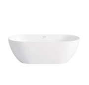 Attica Manolo 1300/1400 Gloss White Bath with Overflow otti