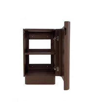 Maxi Space Saver Sable Walnut Curved Floor Standing Vanity otti