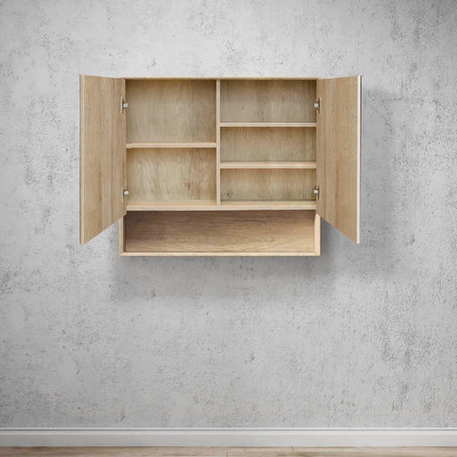 BYRON NATURAL OAK 900X800X150 SHAVING CABINET FIL Kitchen Bathroom