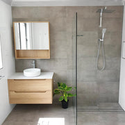 BYRON NATURAL OAK 900X800X150 SHAVING CABINET FIL Kitchen Bathroom