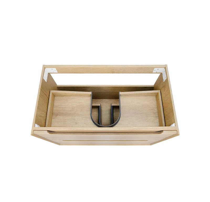 NATURAL OAK BYRON 750MM WALL HUNG VANITY FIL Kitchen Bathroom