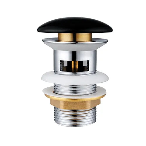 POP UP WASTE OF 32MM WITH OVERFLOW CHROME/BLACK