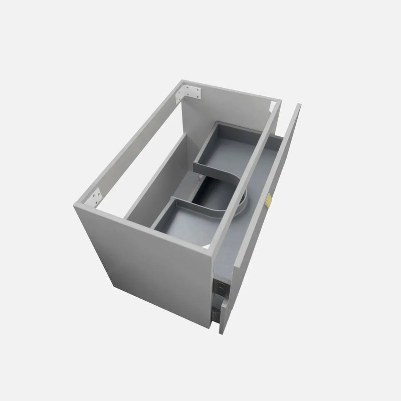 LIGHT GREY BOSTON 750MM WALL HUNG VANITY FIL Kitchen Bathroom