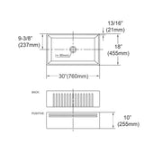 BOSTON BUTLER SINK 765X455X255mm FIL Kitchen Bathroom