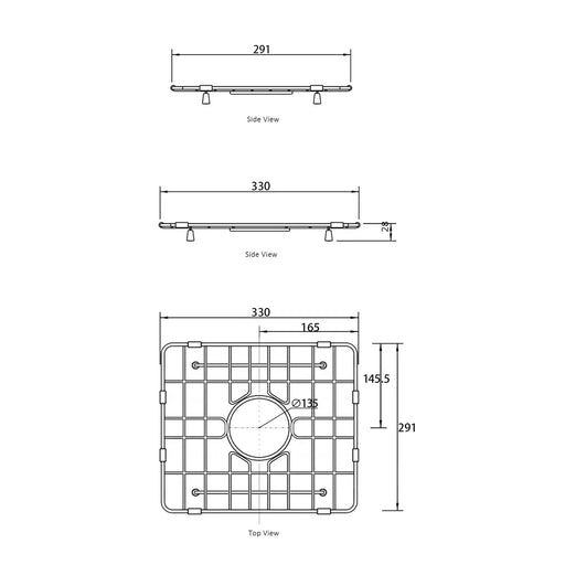 MC84455 STAINLESS STEEL PROTECTIVE GRID TWIN PACK FIL Kitchen Bathroom