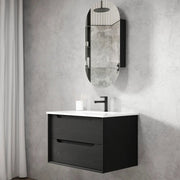 BLACK OAK BYRON 750MM WALL HUNG VANITY FIL Kitchen Bathroom