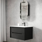 BLACK OAK BYRON 900MM WALL HUNG VANITY FIL Kitchen Bathroom